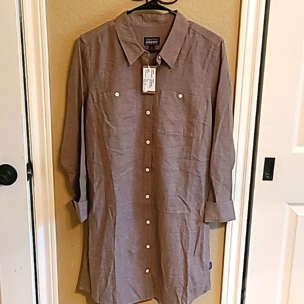 Patagonia Women's Sunset Valley Dress - Small - Fatigue Green - NWT!!